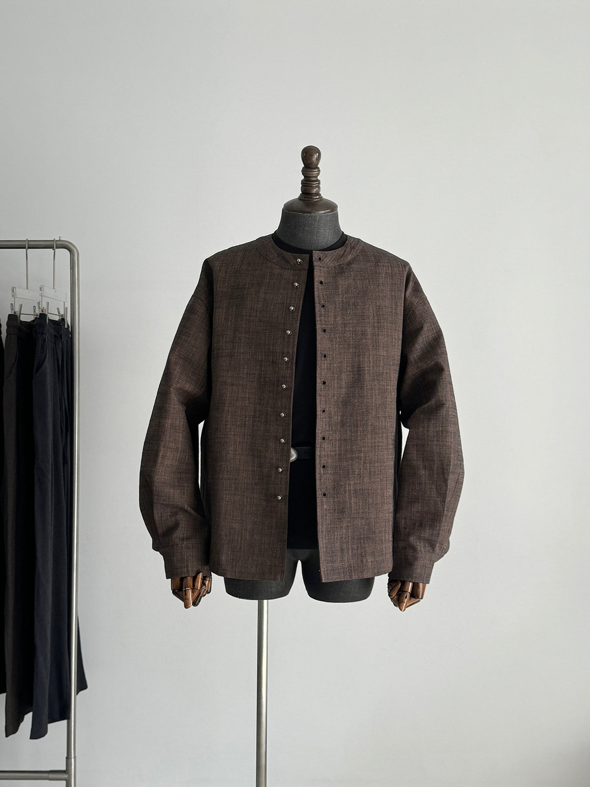 Structured Silhouette Pocket Shacket in Quiet Luxury Style