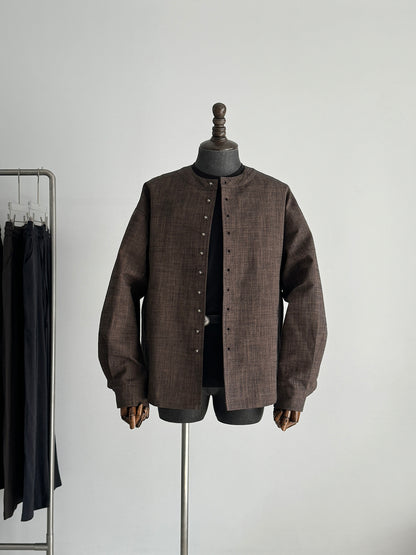 Structured Silhouette Pocket Shacket in Quiet Luxury Style