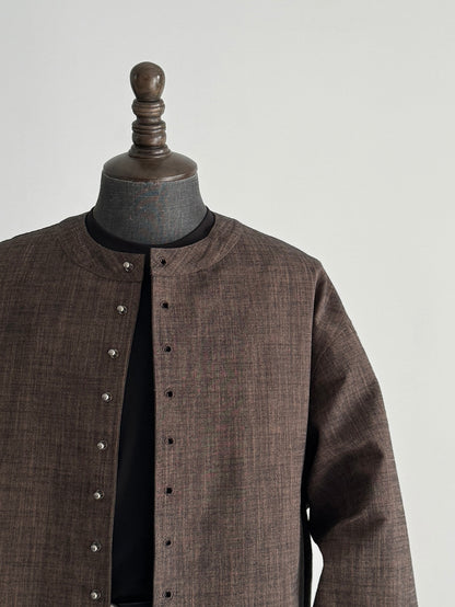 Structured Silhouette Pocket Shacket in Quiet Luxury Style