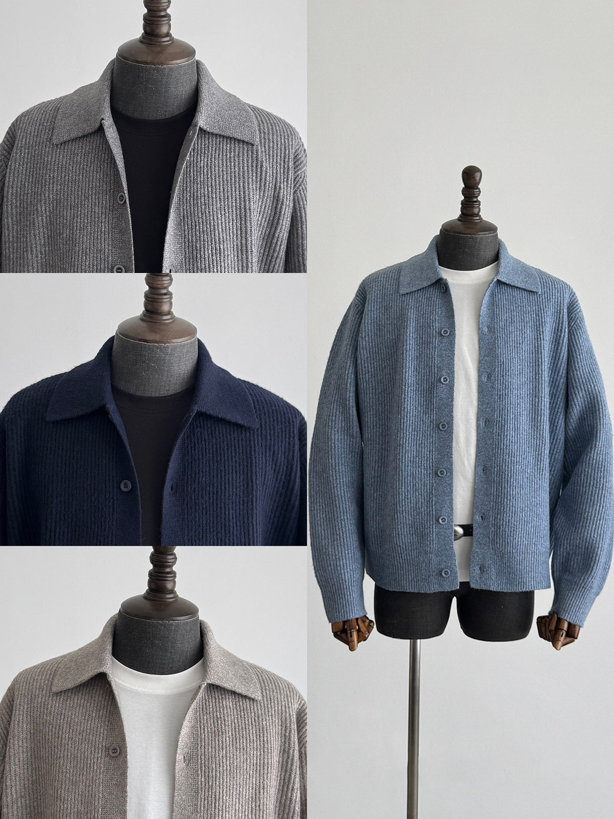 Minimalist Relaxed Wool-Blend Sweater Coat