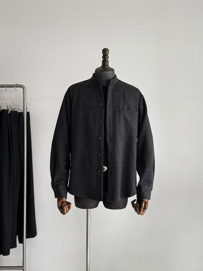 Stand Collar Pocket Sweatshirt Cardigan