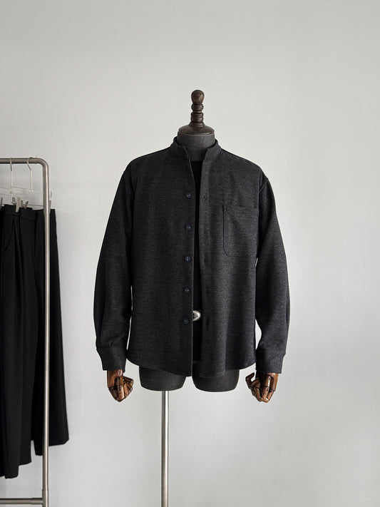 Stand Collar Pocket Sweatshirt Cardigan