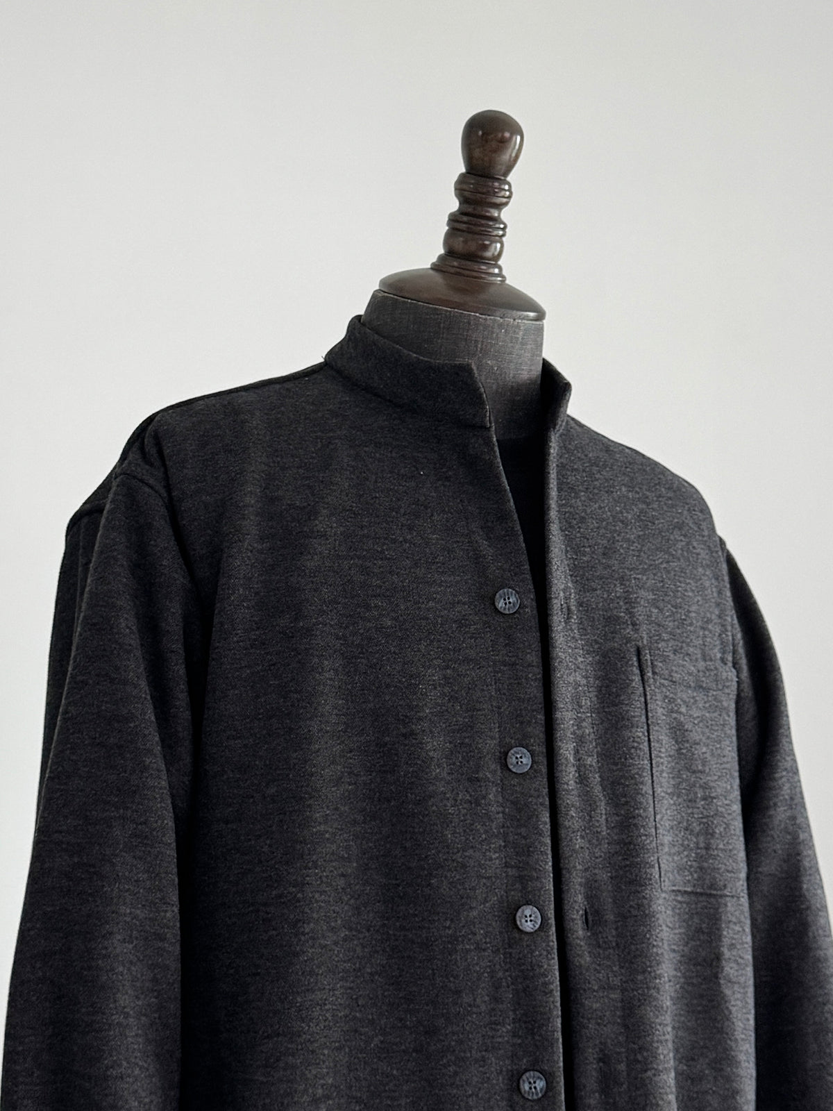 Stand Collar Pocket Sweatshirt Cardigan