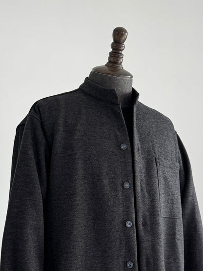 Stand Collar Pocket Sweatshirt Cardigan