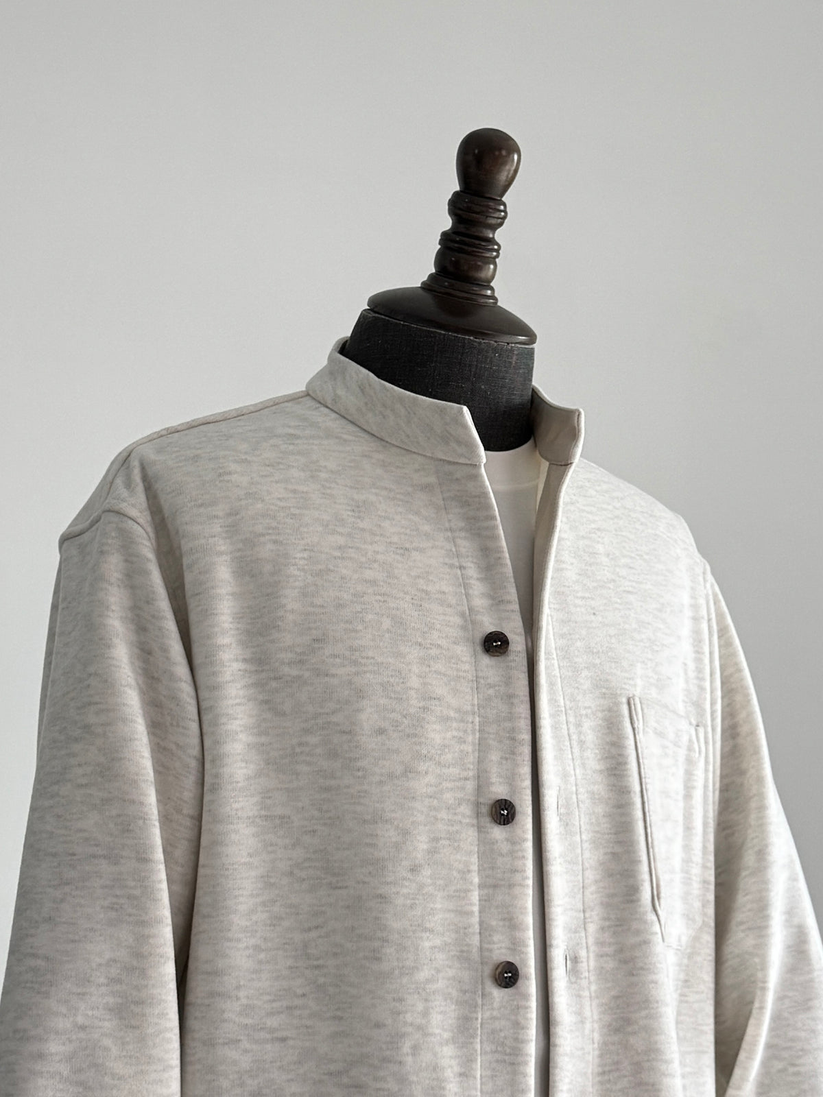 Stand Collar Pocket Sweatshirt Cardigan