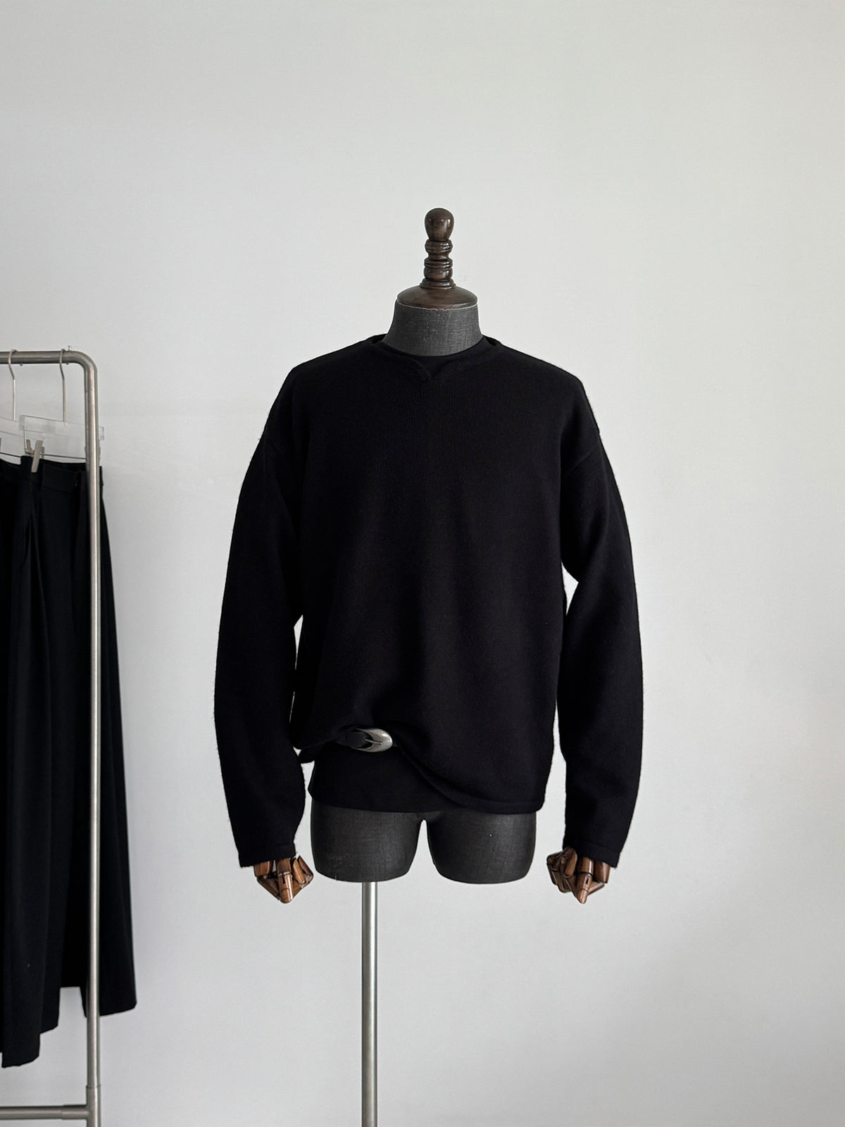 Merino Wool V-Neck Pullover Sweater
